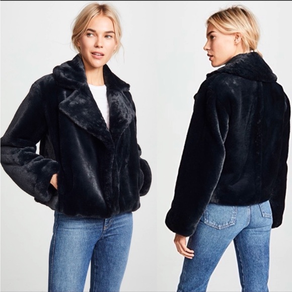 Vince plush faux fur jacket